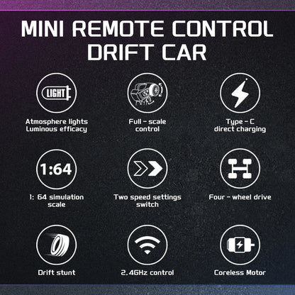 Kelaton 1:64 Remote Control Mini Car ⚡